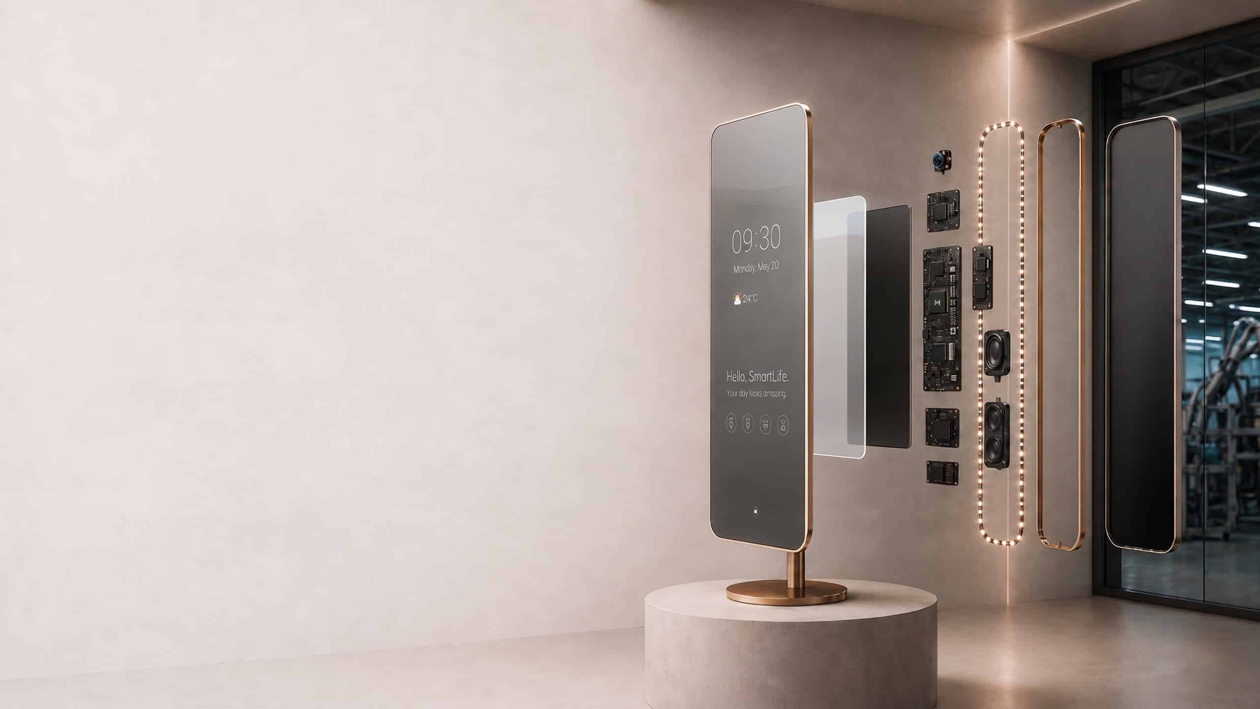 MIRROH ODM and OEM manufacturing facility for custom smart mirror solutions