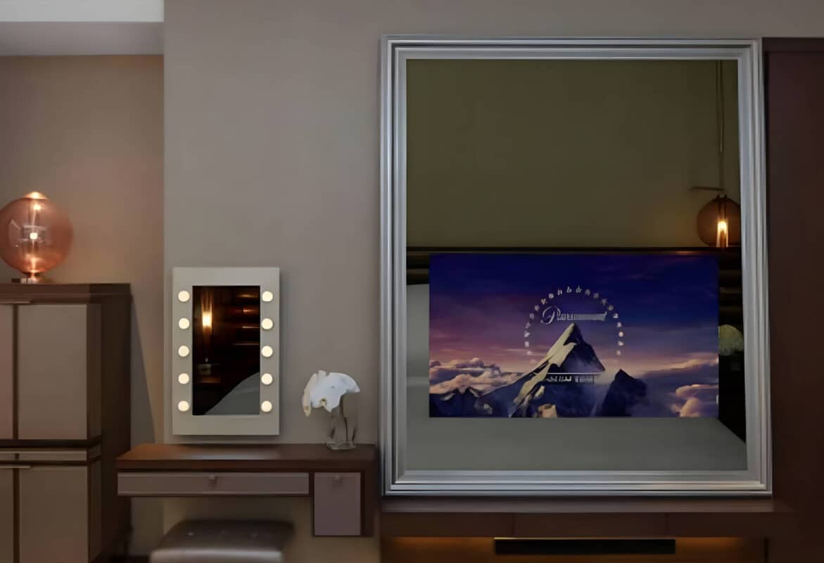MIRROH 55-inch mirror TV for Paramount Hotel Dubai guest rooms