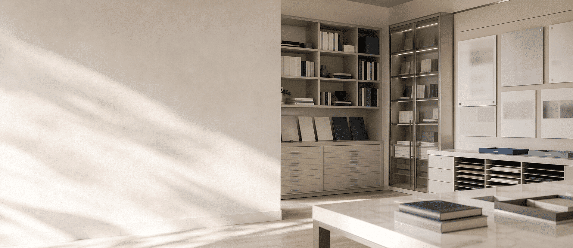 MIRROH smart mirror displayed in a minimalist clean room environment — hero banner