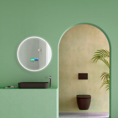 Mirroh.Ai smart round bathroom mirror x3